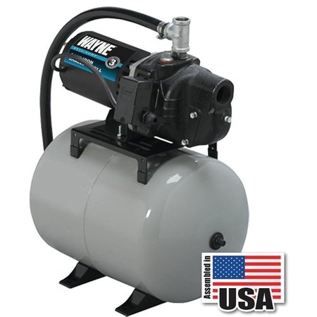 WAYNE Jet Pump, 120240 V, 05 hp, 114 in Suction, 34 in Discharge Connection, 25 ft Max Head, 420 gph SWS50-8.5FX